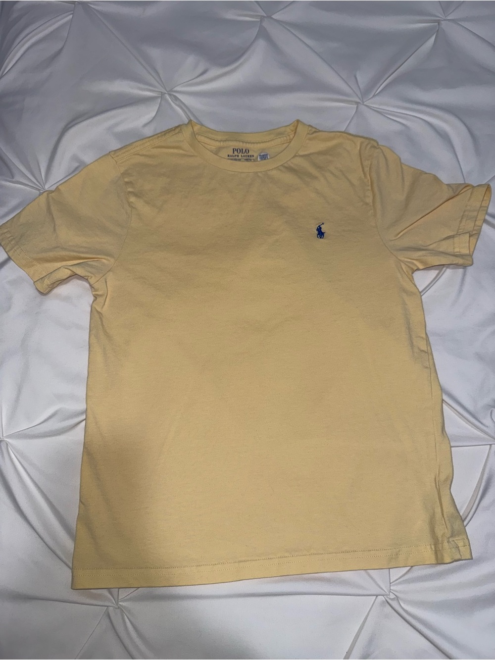 Polo by Ralph Lauren  Boys Light Yellow Classic Crew Neck T‑Shirt